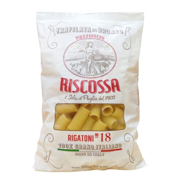 RISCOSSA RIGATONI BRONZE PASTA 500 GM