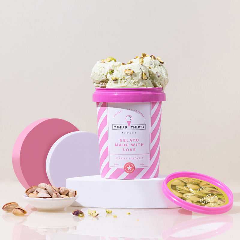 MINUS THIRTY GELATO VEGAN AND SUGARFREE PISTACHIO 500 ML