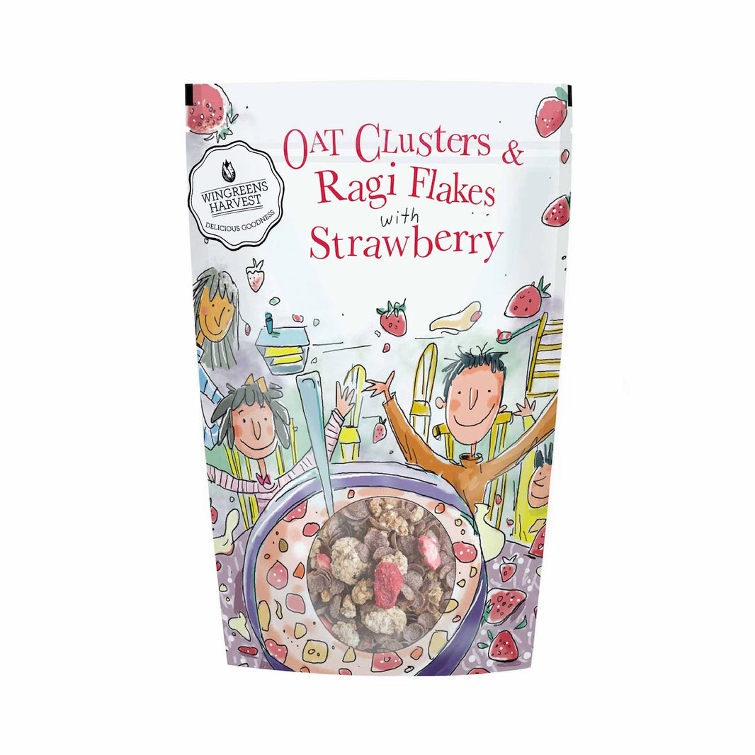 MONSOON HARVEST OAT CLUSTERS & RAGI FLAKES WITH STRAWBERRY 350G