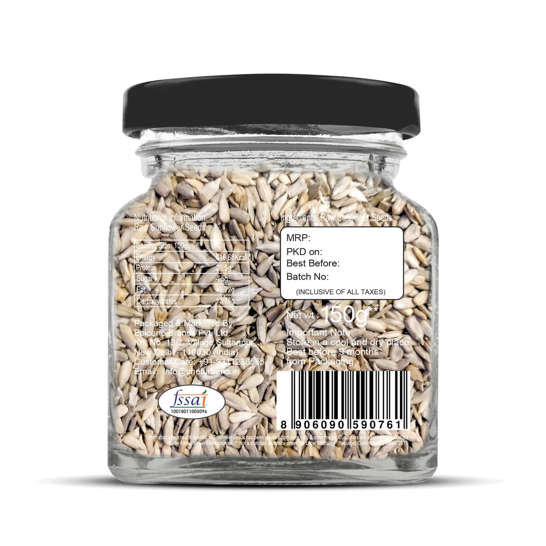 CHEF URBANO SUNFLOWER SEEDS 150 GM