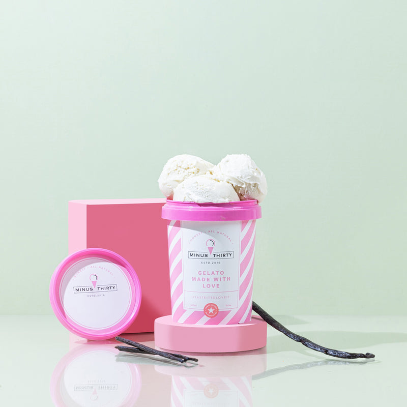 MINUS THIRTY GELATO VEGAN AND SUGARFREE FRENCH VANILLA 500 ML
