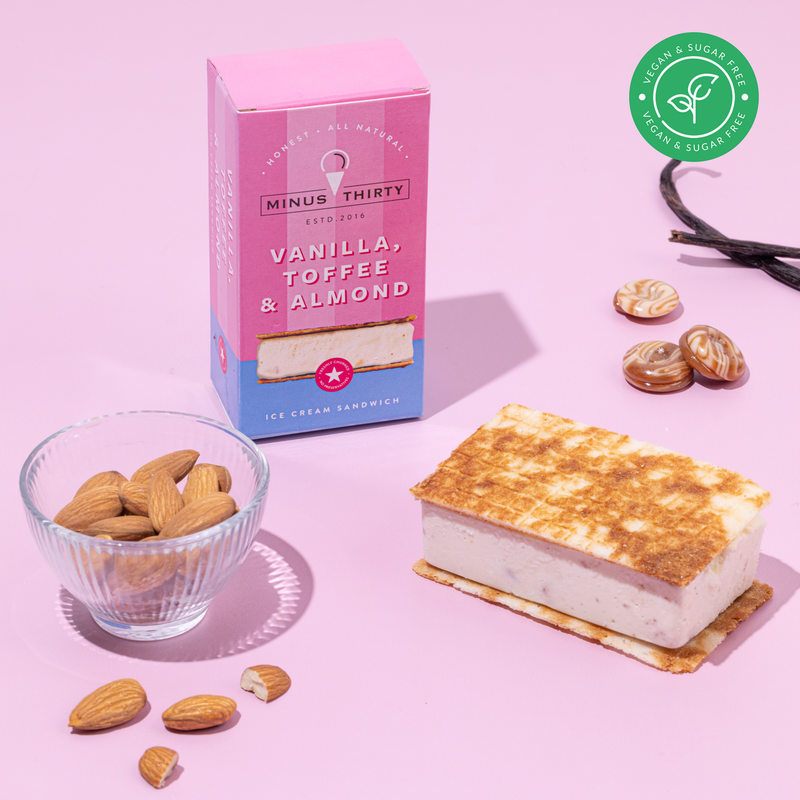 MINUS THIRTY GELATO VANILLA AND SUGAR FREE TOFFEE ALMOND 500 ML