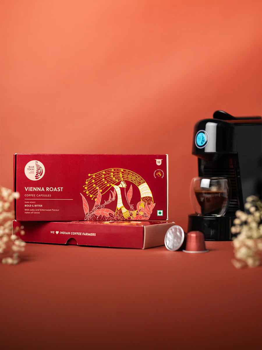 BLUE TOKAI VIENNA ROAST ALUMINIUM COFFEE CAPSULES 10S