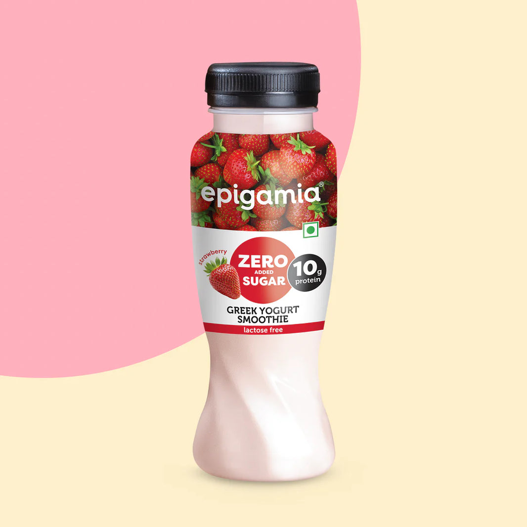 EPIGAMIA STRAWBERRY NO ADDED SUGAR SMOOTHIE 200ML