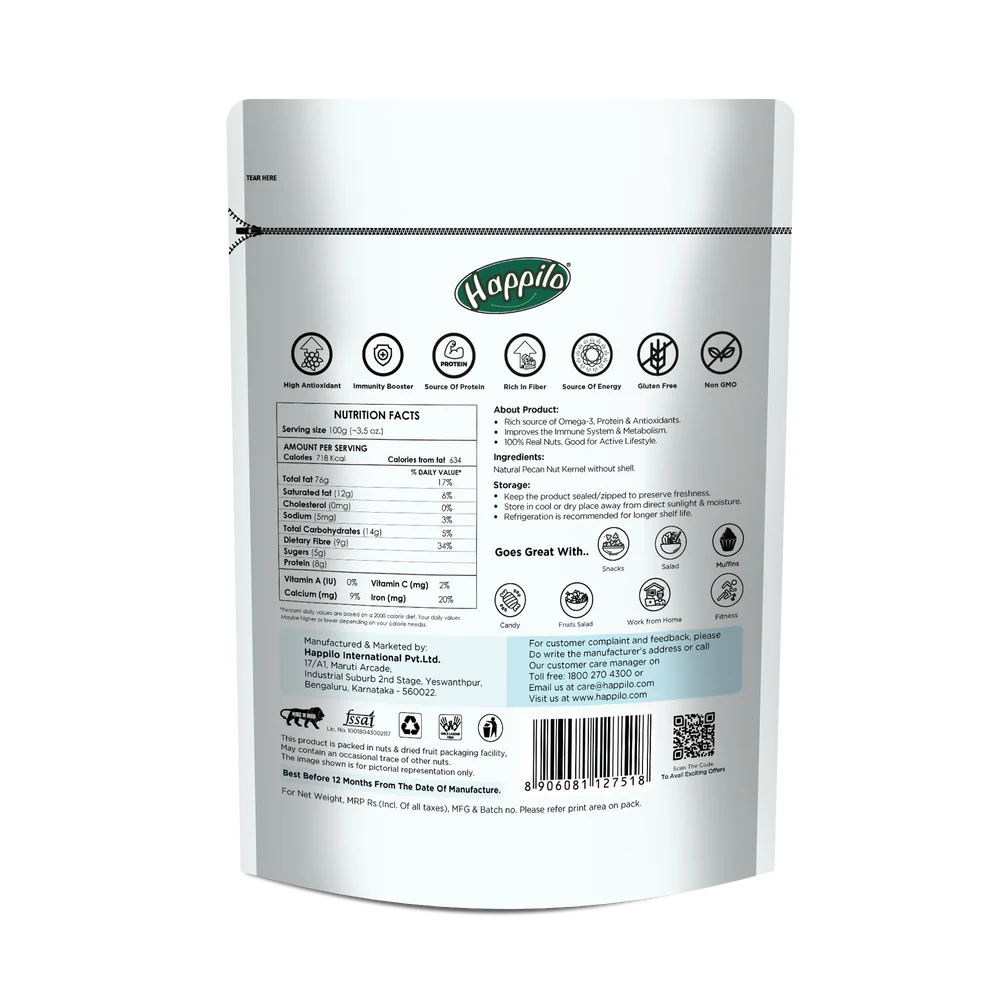 HAPPILO PECANNUT KERNELS 150 GM
