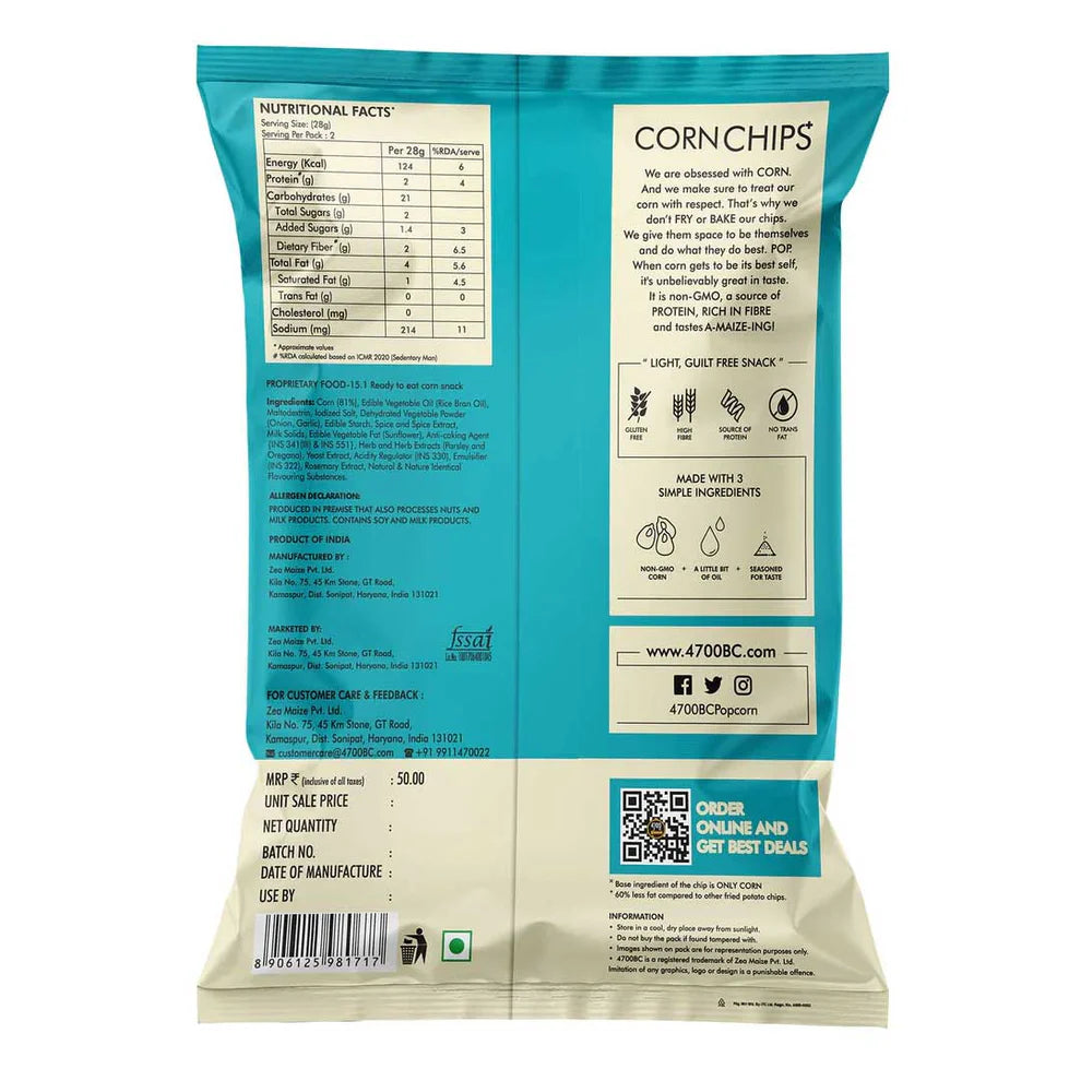 4700 BC CORN CHIPS SALT N TRUFFLE 55 GM