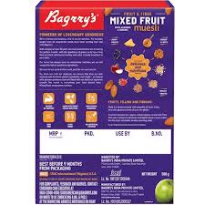 BAGRRY MIXED FRUIT MUESLI 500 GM - SuperMarcheStore