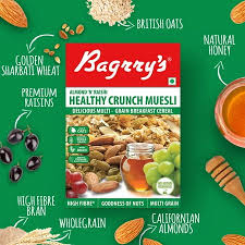 BAGRRYS ALMOND HEALTH CRUNCH 500GM - SuperMarcheStore