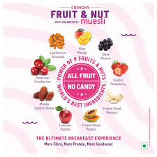 BAGRRYS CRUNCHY FRUIT &NUT MUESLI 400G - SuperMarcheStore