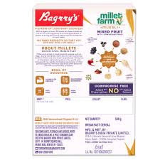BAGRRYS MILLET FARM MIX FRUIT MUESLI 500G - SuperMarcheStore