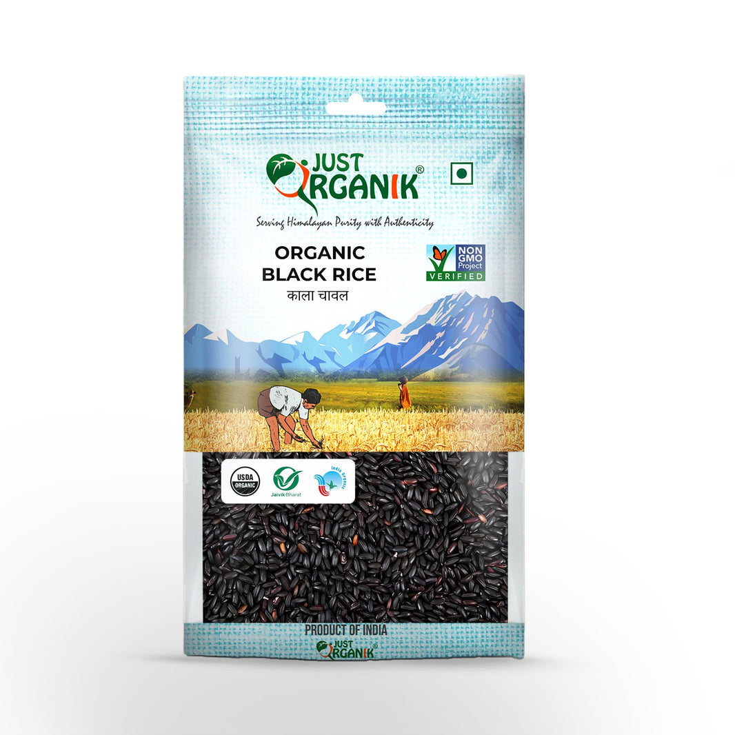 JUST ORGANIC BLACK RICE 500G