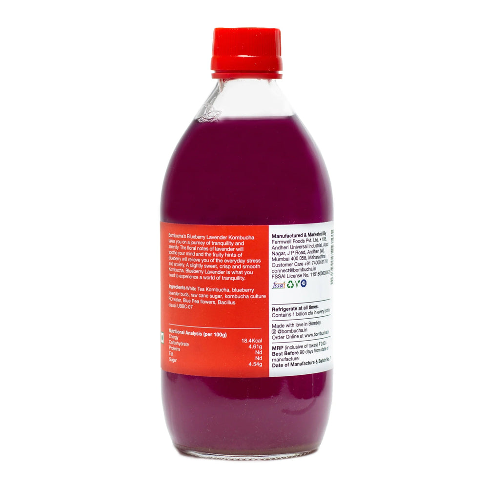 BLUEBERRY LAVENDER KOMBUCHA 500ML - SuperMarcheStore
