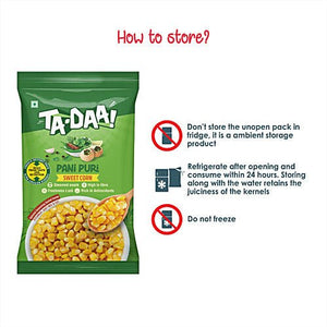 BOILED SWEET CORN KERNEL - SPICE UP WITH CHAT MASALA SEASONING, 225 G - SuperMarcheStore