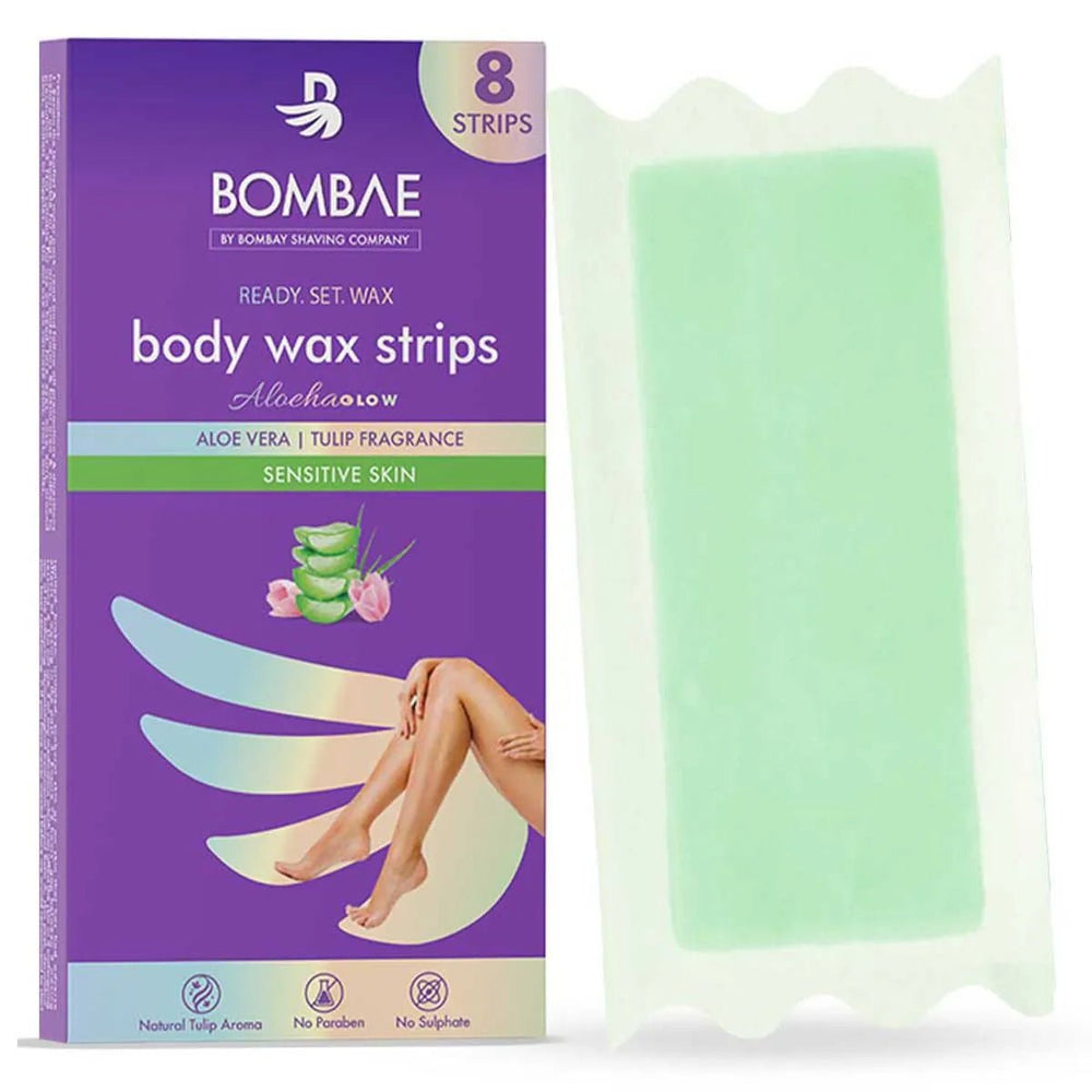 BOMBAY SHAVING BOMBAE BODY WAX STRIPS ALOE VERA SEN SKIN - SuperMarcheStore