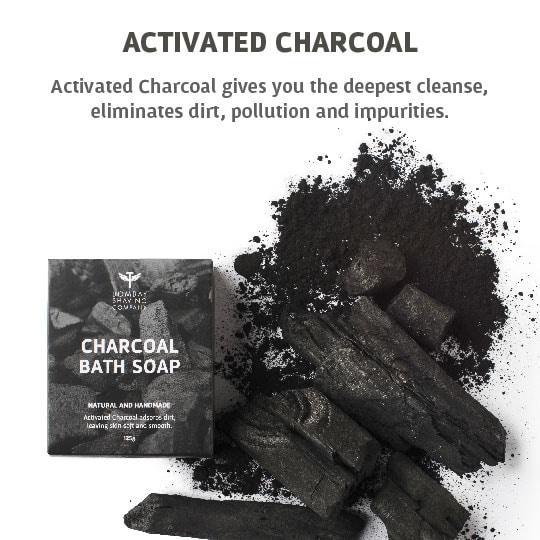BOMBAY SHAVING COMPANY CHARCOAL BATH SOAP 125G - SuperMarcheStore