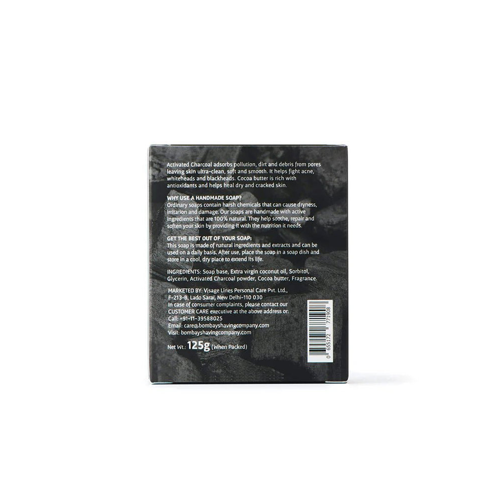 BOMBAY SHAVING COMPANY CHARCOAL BATH SOAP 125G - SuperMarcheStore