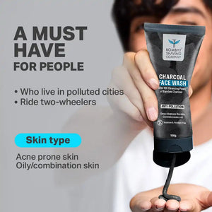 BOMBAY SHAVING COMPANY CHARCOAL FACE WASH 100G - SuperMarcheStore