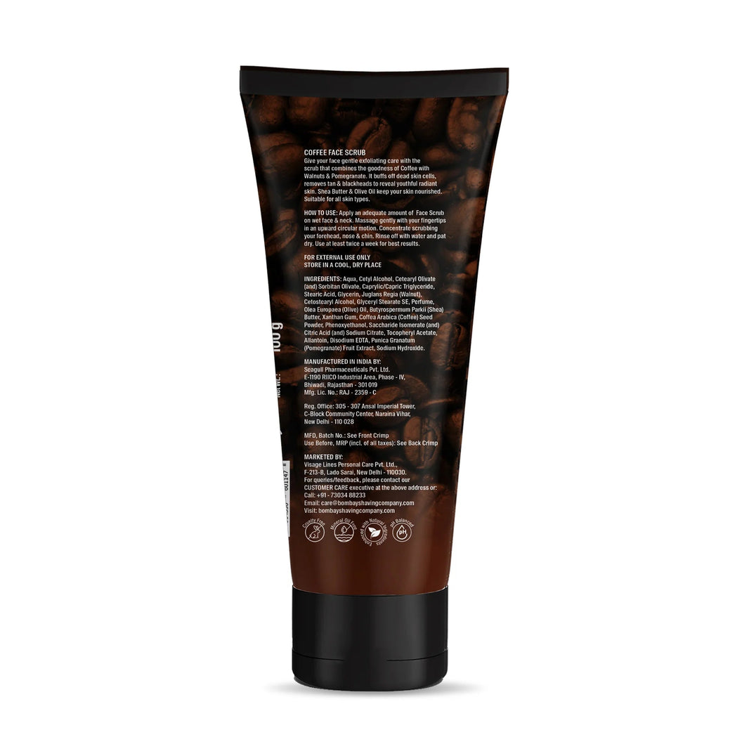 BOMBAY SHAVING COMPANY COFFEE FACE SCRUB 100G - SuperMarcheStore