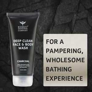 BOMBAY SHAVING COMPANY DEEP CLEAN FACE & BODY WASH CHARCOAL 200ML - SuperMarcheStore