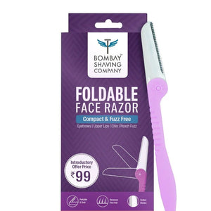 BOMBAY SHAVING COMPANY FOLDABLE FACE RAZOR COMPACT & FUZZ FREE 1N - SuperMarcheStore