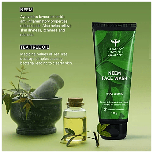 BOMBAY SHAVING COMPANY NEEM FACE WASH 100G - SuperMarcheStore