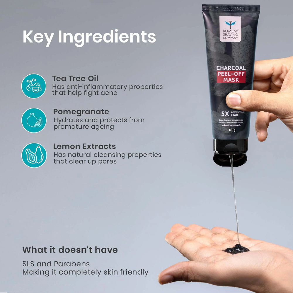 BOMBAY SHAVING COMPANY PEEL - OFF MASK 100G - SuperMarcheStore