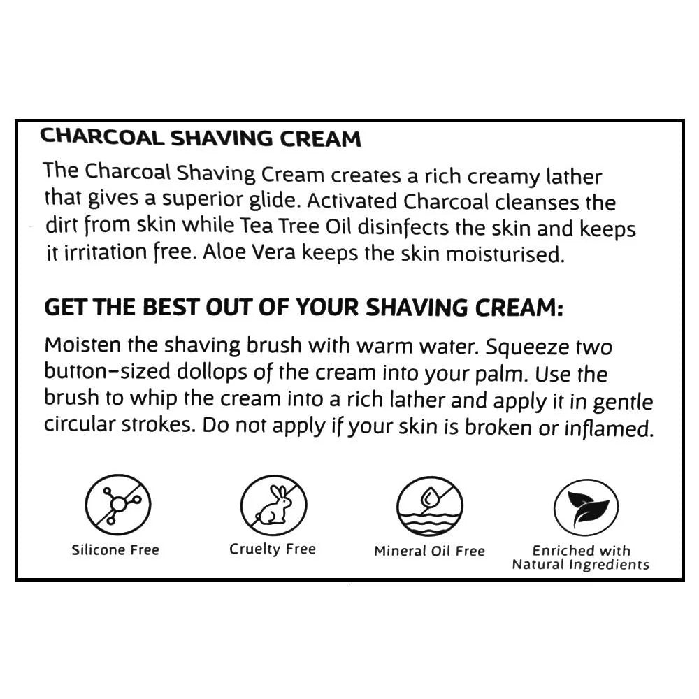BOMBAY SHAVING COMPANY SHAVING CREAM CHARCOAL 60GM - SuperMarcheStore