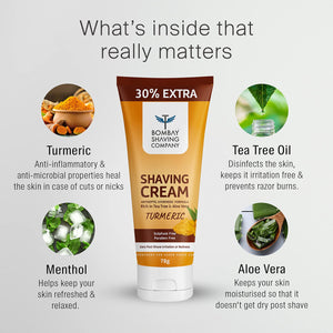 BOMBAY SHAVING COMPANY SHAVING CREAM TURMERIC 78G - SuperMarcheStore