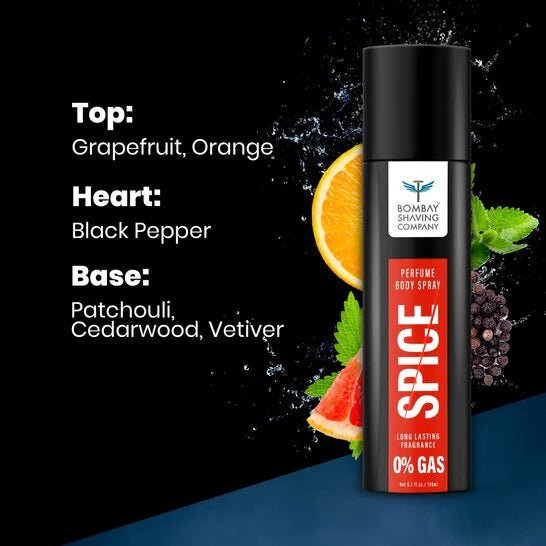 BOMBAY SHAVING COMPANY SPICE PERFUME BODY SPRAY 2N - SuperMarcheStore