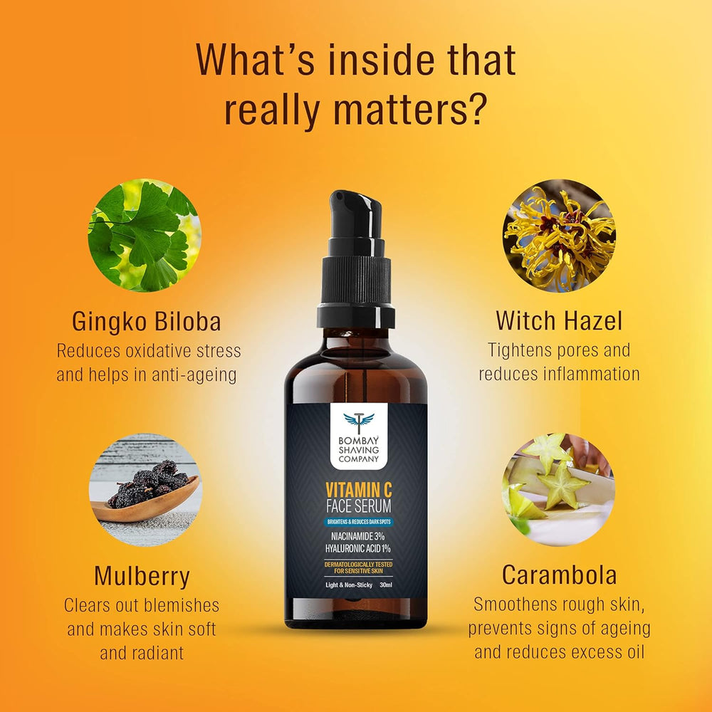BOMBAY SHAVING COMPANY VITAMIN C FACESERUM 30ML - SuperMarcheStore