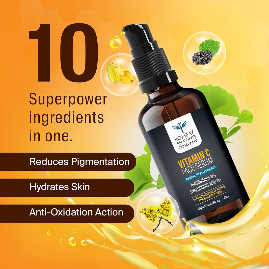 BOMBAY SHAVING COMPANY VITAMIN C FACESERUM 30ML - SuperMarcheStore