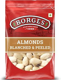 BORGES ALMONDS BLANCHED & PEELED 400GM - SuperMarcheStore