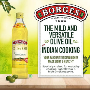 BORGES EXT LIGHT OLIVE OIL BT 500ML - SuperMarcheStore