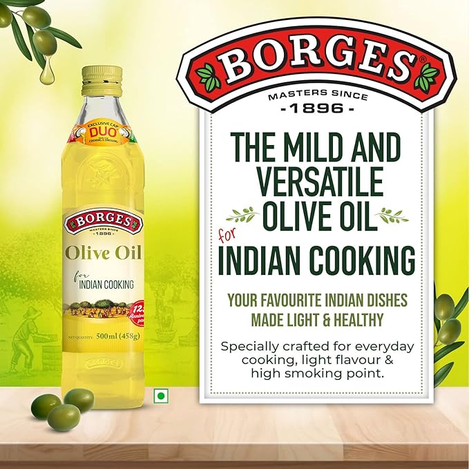 BORGES EXT LIGHT OLIVE OIL BT 500ML - SuperMarcheStore