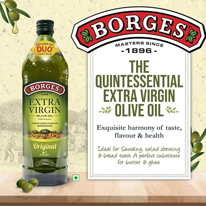 BORGES EXT VIRGIN OLIVE OIL BT 1L - SuperMarcheStore