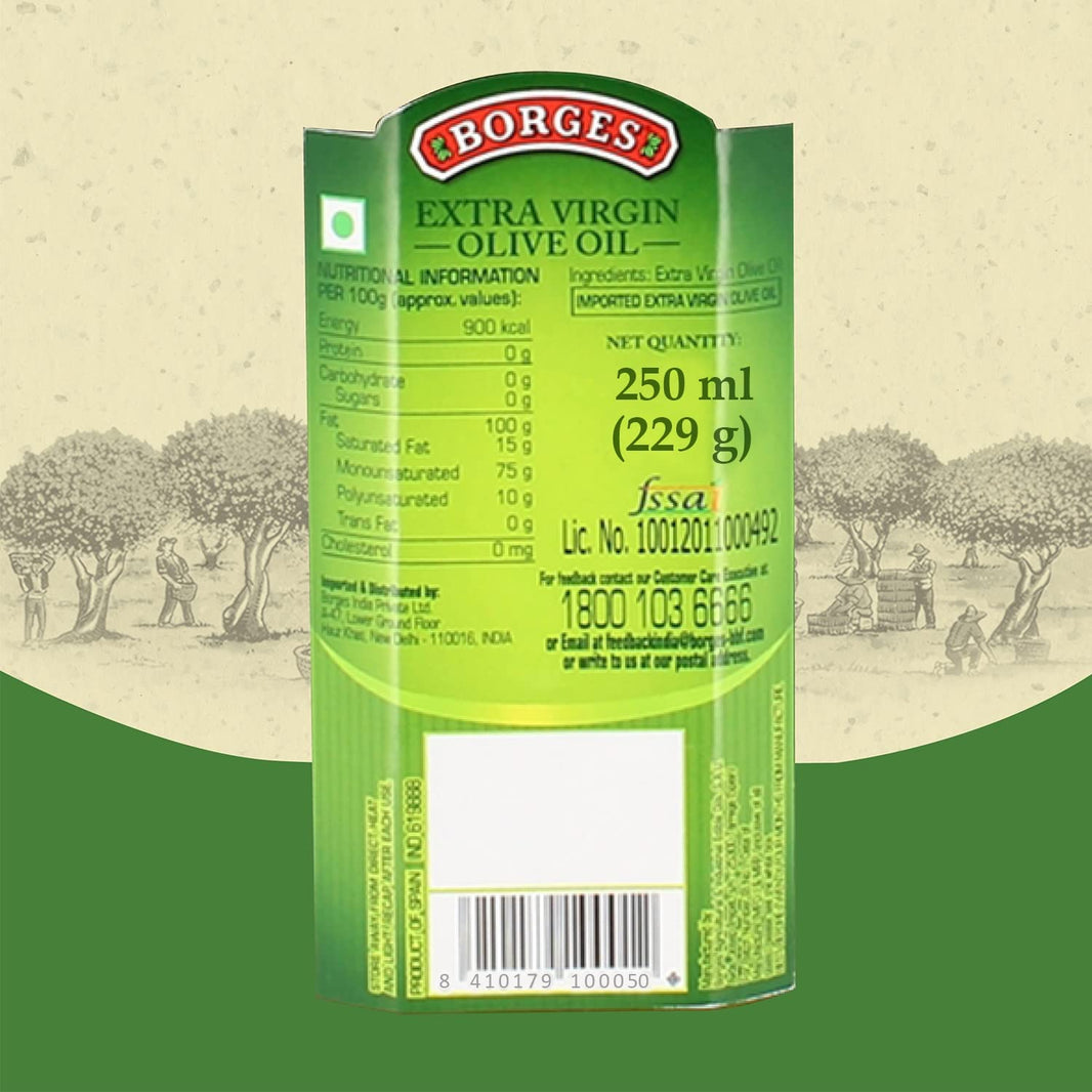 BORGES EXT VIRGIN OLIVE OIL BT 250ML - SuperMarcheStore