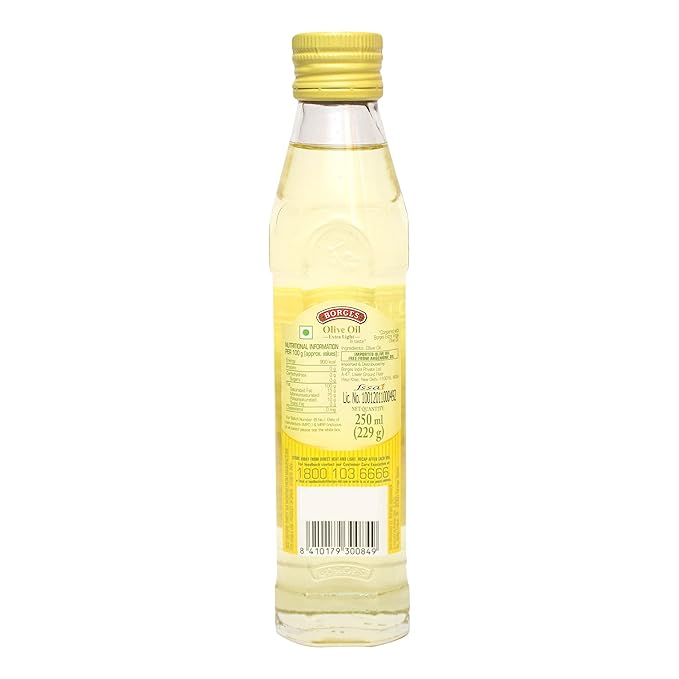 BORGES EXTRA LIGHT OLIVE OIL GLASS 250ML - SuperMarcheStore