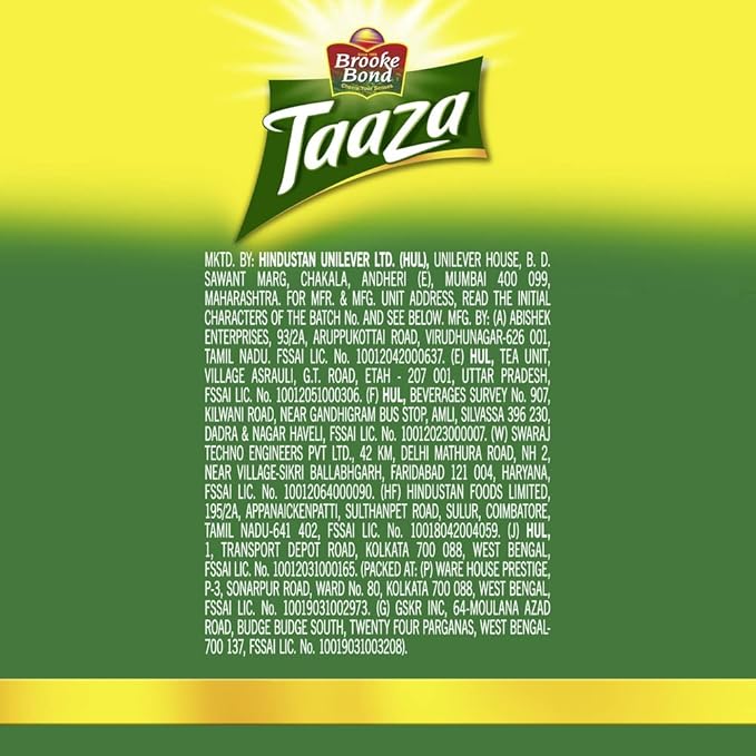 BROOKE BOND TAZZA TEA 1 KG - SuperMarcheStore