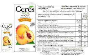CERES FRUIT JUICE PEACH 1L - SuperMarcheStore
