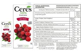 CERES RED GRAPE 1 LTR - SuperMarcheStore