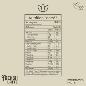 COCO HIGH FRENCH LATTE 200 ML - SuperMarcheStore