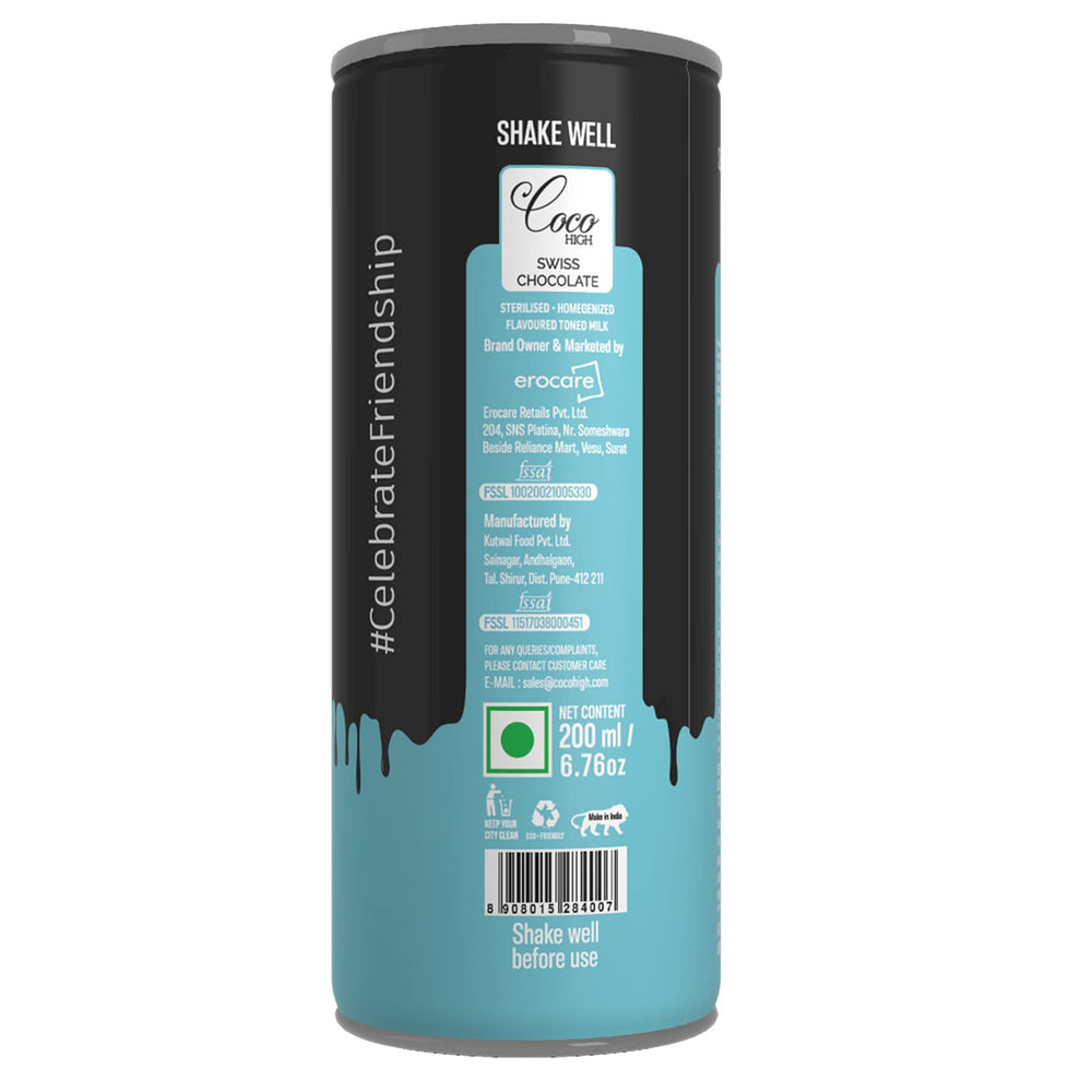 COCO HIGH SWISS CHOCOLATE 200 ML - SuperMarcheStore