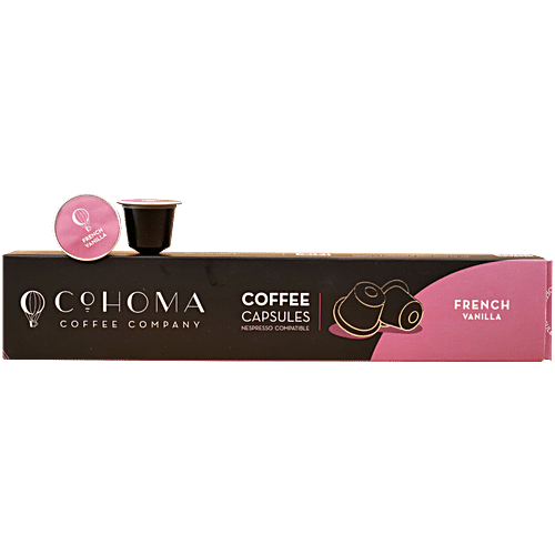 COHOMA COFFEE CAPSULES FRENCH VANILLA 50 GM - SuperMarcheStore