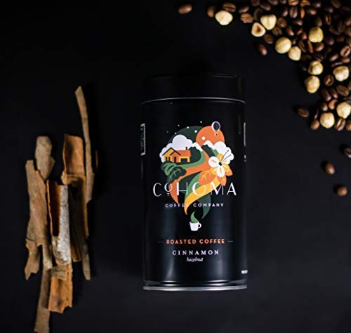 COHOMA ROASTED COFFEE CINNAMON HAZELNUT CAN 250G - SuperMarcheStore