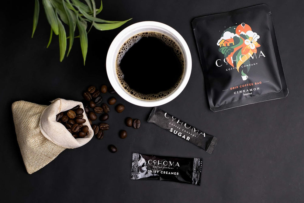 COHOMA ROASTED COFFEE ON THE GO CINNAMON HAZELNUT 24G - SuperMarcheStore