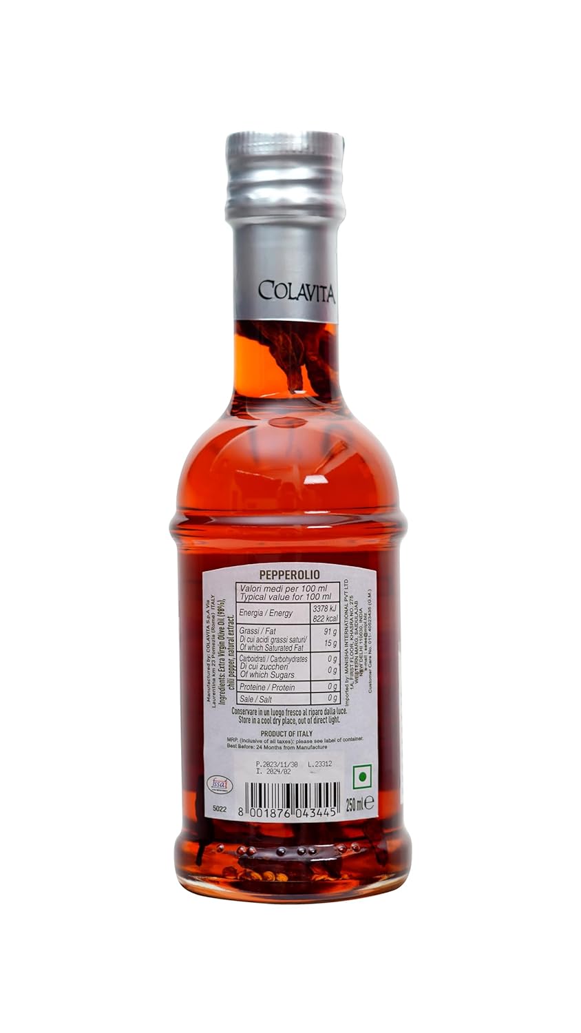 COLAVITA PEPPEROLIO, PEPPER EXTRA VIRGIN OLIVE OIL, 250ML - SuperMarcheStore