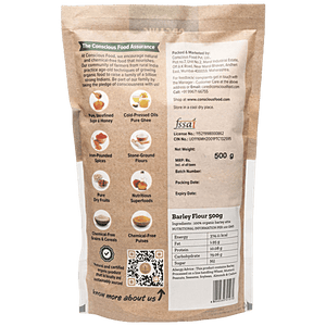 CONSCIOUS FOOD BARLEY FLOUR 500G - SuperMarcheStore