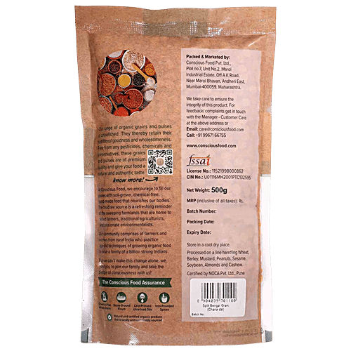 CONSCIOUS FOOD CHANA DAL 500G - SuperMarcheStore