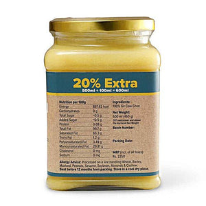 CONSCIOUS FOOD COW GHEE GIR NTRL JR 500M - SuperMarcheStore