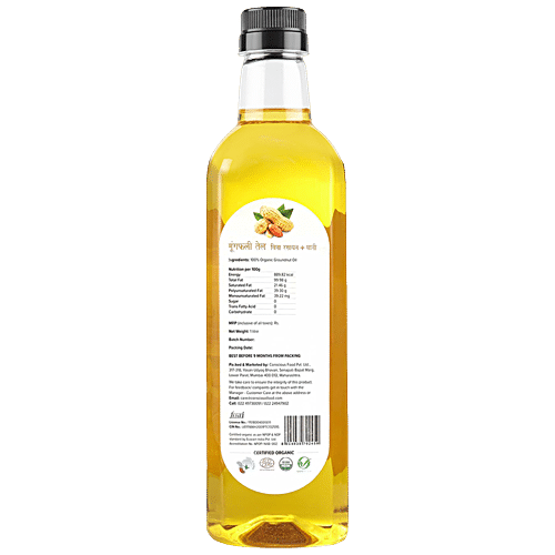 CONSCIOUS FOOD GROUNDNUT OIL 910 GM - SuperMarcheStore